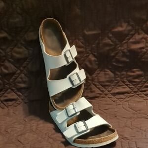 Birkenstock White Multi-Strap Sandals